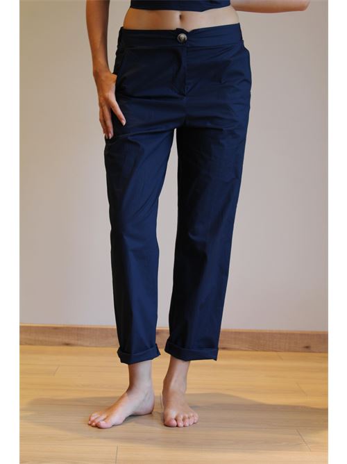 Pantalone in cotone con elastico sul retro DIECI MINUTI | 15061